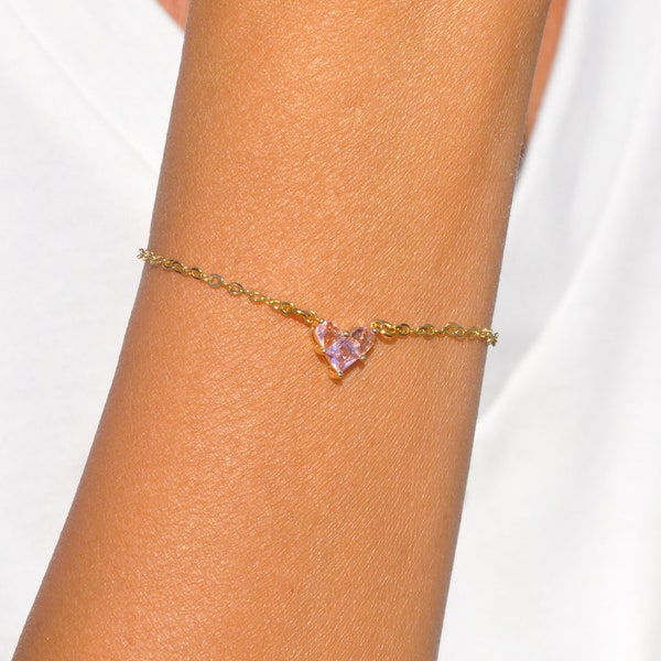 Pink Heart Bracelet Set main image 1