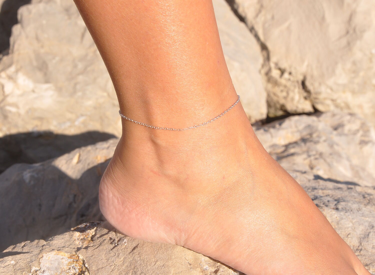 Handmade Designer Multistandard Sterling Silver Anklet 