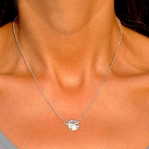 Sterling Silver Sand Dollar Necklace, Dainty Sand Dollar Charm Necklace, Beach Jewelry, Ocean Necklace, Summer Necklace Necklace Sand Dollar