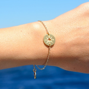 Personalized Travel Bracelet, Compass Bracelet, Wanderlust Bracelet, Friendship Bracelet, Compass Jewelry Gift, Graduation Gift