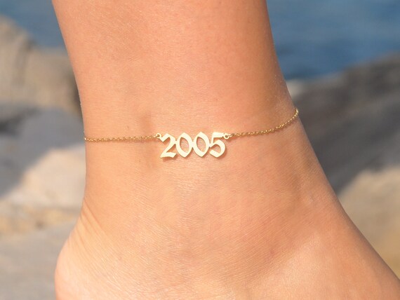 Birthdate anklet deals