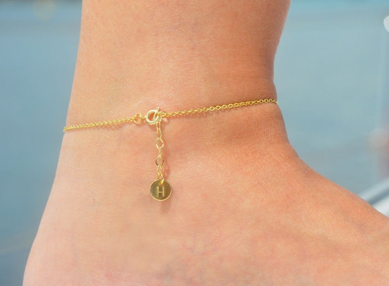Dainty Anklet Personalized Freshwater Oval Pearl Ankle Bracelet for Women Tiny Pearl Drop Anklet Bridesmaid Gift Gift for Her TPOA-593