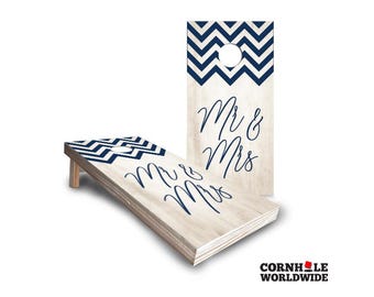 Mr And Mrs Custom Cornhole Boards – Personalized Cornhole Set For Outdoor Wedding Law Game