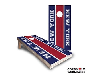 Custom New York Football Cornhole Boards with Bean Bags – Fun Outdoor & Lawn Game for Senior Games And Sports Enthusiasts