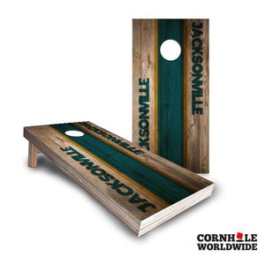 Cornhole Wood Game Board with Bean Bags, Personalized Outdoor Cornhole Yard Party Lawn Game Set