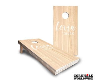 Custom Wedding Shower Cornhole Board Set: Personalized Couple Gift