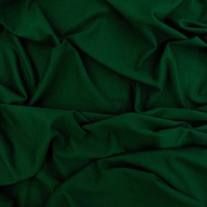 Pine/Green Double Brushed Poly - by the yard - 4 way stretch - quick shipping