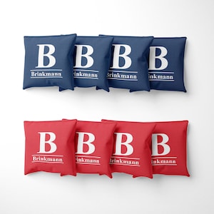 Bean Cornhole Personalized Wedding Bag, Custom Name or Initial Unique Wedding Favor Regulation Cornhole Bag