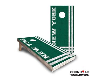 New York Jets Cornhole Board Game, Personalized Cornhole Outdoor Yard Party Lawn Game Set With Bags