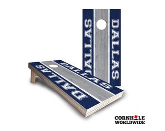 Custom Dallas Cornhole Boards and Bags - Football Lawn Party Games Gift For Senior Backyard Fun And Personalized Play