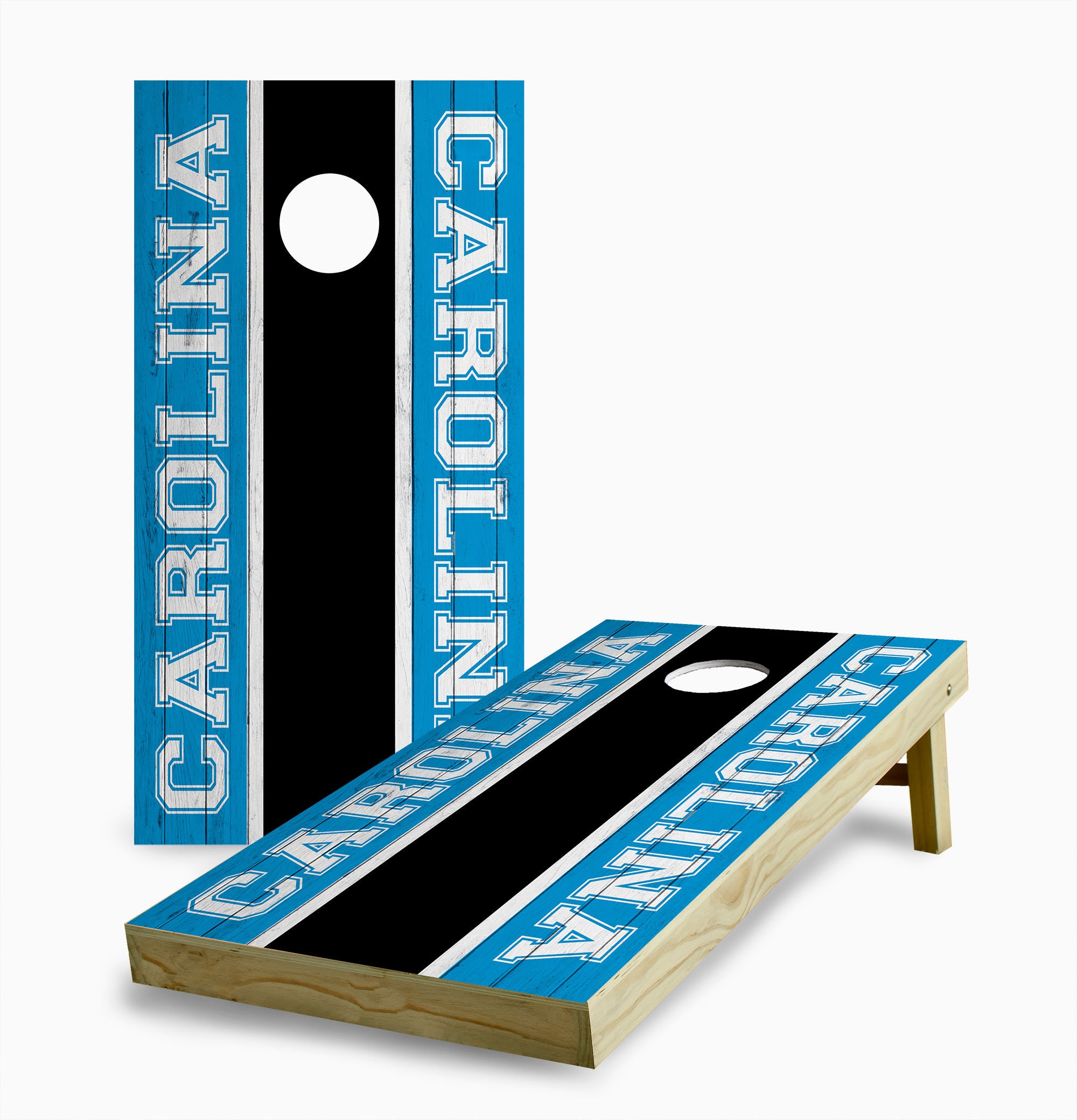 Panthers Cornhole Boards Etsy 