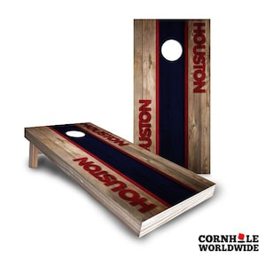 Cornhole Board Wood Lawn Game, Custom Cornhole Set with Bean Bags for Outdoor, Yard or Tailgate Party