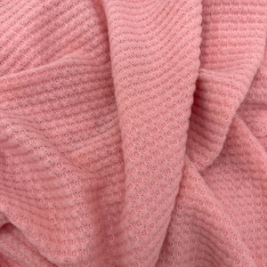 Blush/Pink Waffle - by the yard - quick shipping