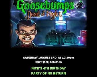 Invitaciones de Goosebumps Slappy