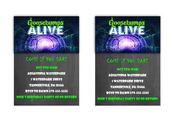 Invitaciones de Goosebumps