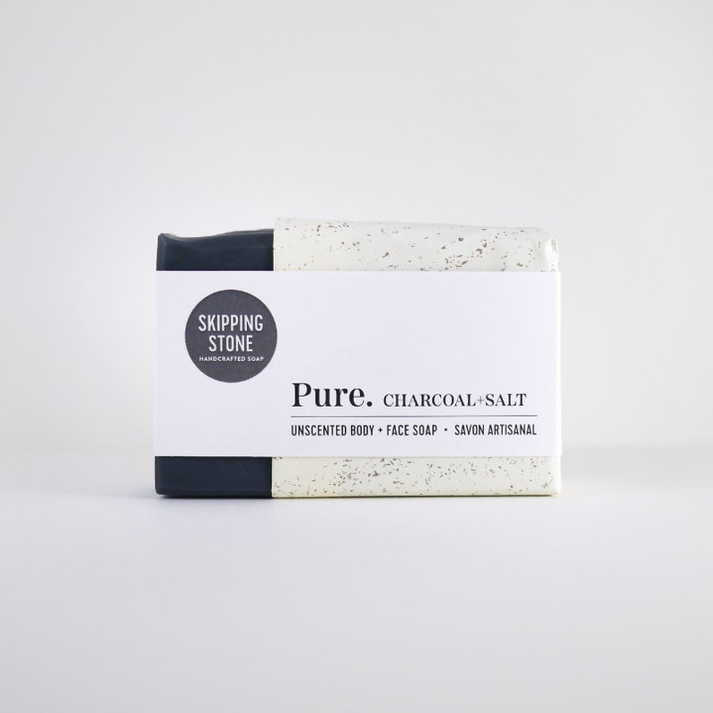 PURE : Charcoal Body Face Soap unscented image 3