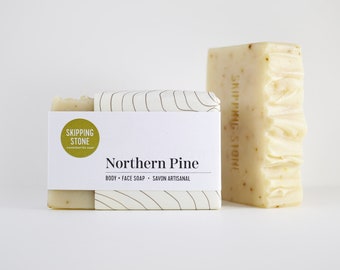 Northern Pine : Body + Face Soap, cold process, handmade, all natural soap