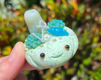 Coral Reef Frog | Polymer Clay Frog Figurine