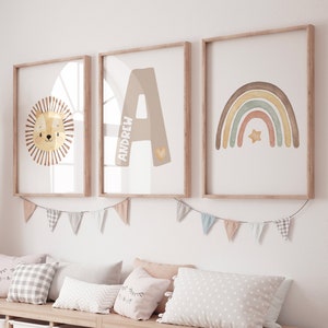 Lion nursery, Boho nursery, Safari nursery, Rainbow prints, Jungle nursery, gender neutral, earth colors, Kids room, toddler print, neutral