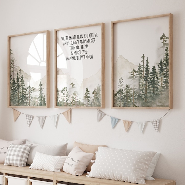 Nursery Tree Print Etsy