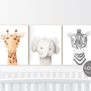 Nursery wall art animals, gender neutral nursery, Animals Nursery Prints, Woodland Nursery Decor, Safari Nursery Wall Art, animal prints