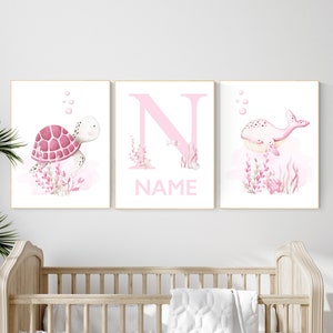 Maritimes Kinderzimmer Bild, Meeresposter, Meeresposter, Meeresposter, Meeresposter, Meeresposter, Meeresposter, Poster für Mädchen