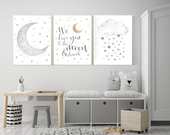 star and moon themed nursery