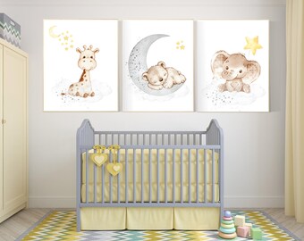yellow and gray nursery ideas