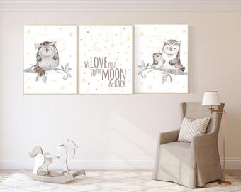 Owl Nursery Decor Etsy