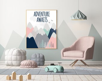 coral nursery decor