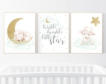gold nursery accessories