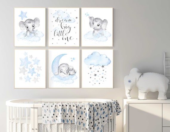 Nursery prints boy, animal prints, elephant, baby room decor, nursery wall art, elephant nursery art, boy nursery ideas, animals