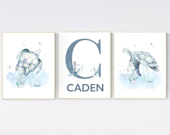 Sea Turtle Nursery Print: Ocean Theme Decor