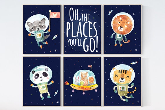 Nursery decor boy space, Space themed nursery, Space nursery prints, animal nursery, nursery decor boy, outer space nursery, space nursery