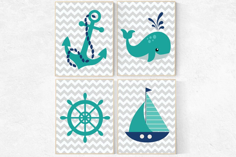 Nursery Decor Boy Nautical Nautical Decor Nursery Nursery Wall