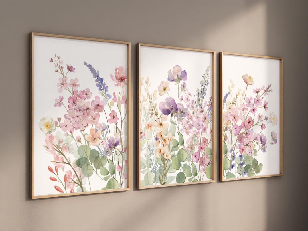 Wildflower Nursery Print: Watercolor Botanical Art - Etsy