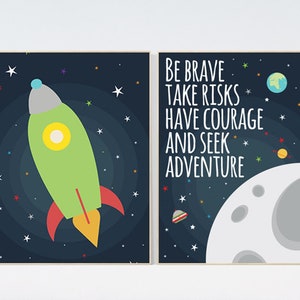 Space nursery decor, nursery decor boy space, nursery prints boy, boys room decor, space nursery, space prints, planets, boys room decor