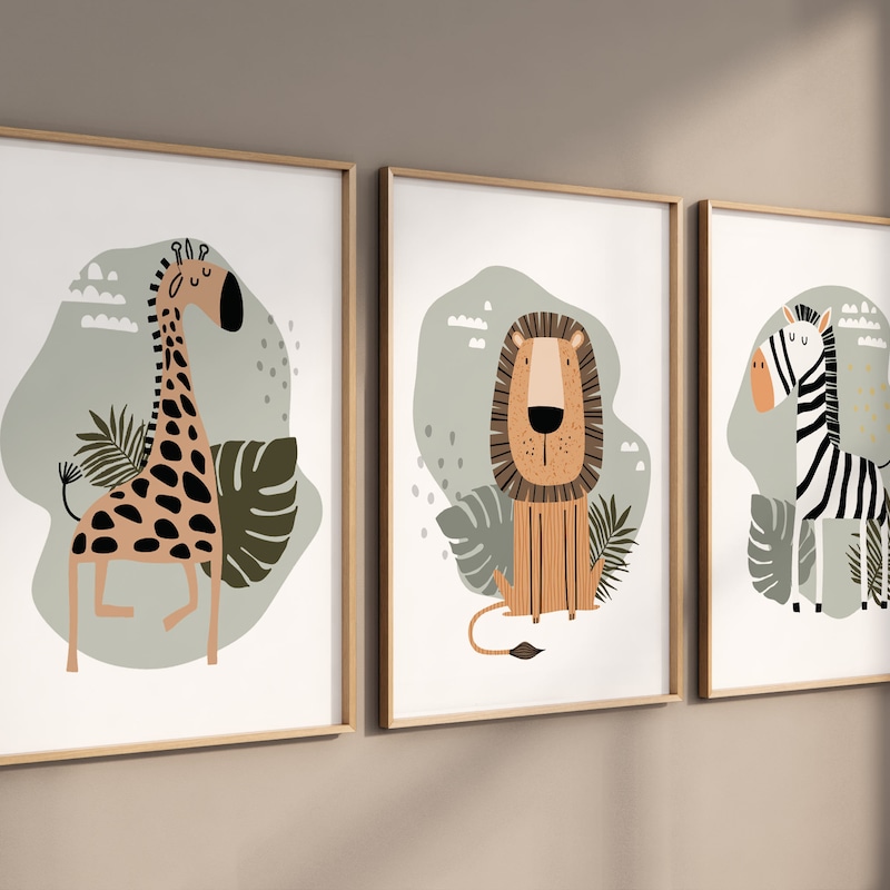 Jungle Nursery Art - Etsy