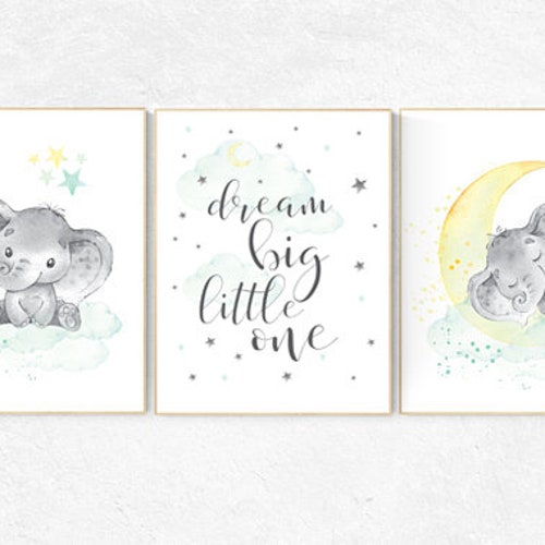 Nursery Wall Art Black and White Gender Neutral Baby Room Etsy