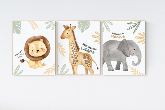 Nursery wall art animals, gender neutral nursery, Animals Nursery Prints, Woodland Nursery Decor, Safari Nursery Wall Art, animal prints