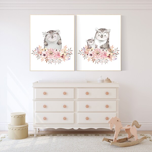Owl Nursery Decor Etsy