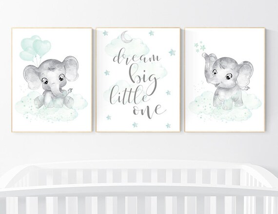 pics Mint Green Gender Neutral Nursery twin nursery wall decor moon and stars
