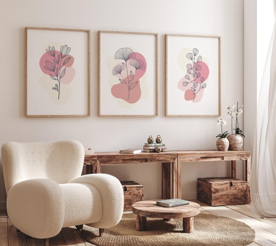 Boho Botanical Prints, girl nursery decor, Wildflower Nursery, floral nursery, Wild Flowers, Flower Nursery, minimal design, flower prints