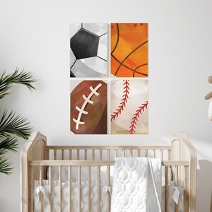 Sports wall art, boys room decor sports, Nursery decor boys sports, sports nursery, Football, Baseball, Soccer, Basketball, sports prints