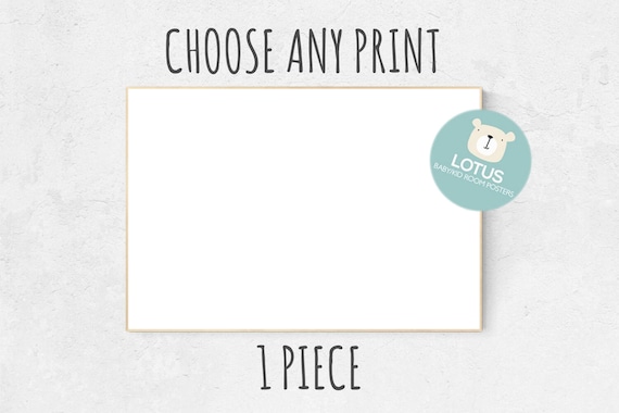 Choose Any print, 1 piece, Custom nursery decor, Custom nursery art, choose any print, nursery decor girl, nursery decor boy, nursery prints