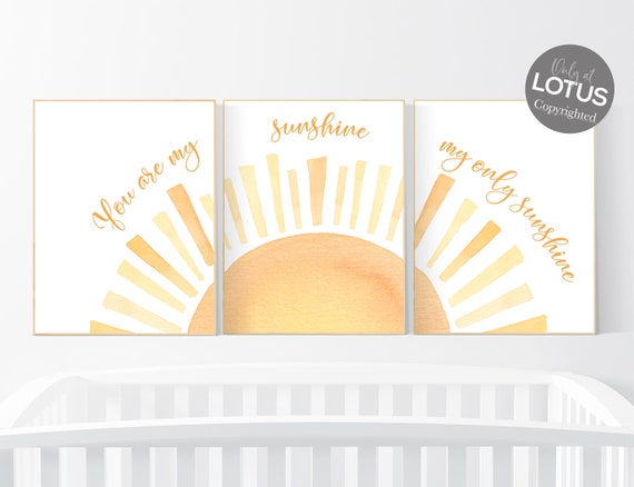 Boho Sunshine print, Boho setting sun, Nursery Wall art print, Boho wall art set , Gender Neutral Kids wall art, Sunshine decor