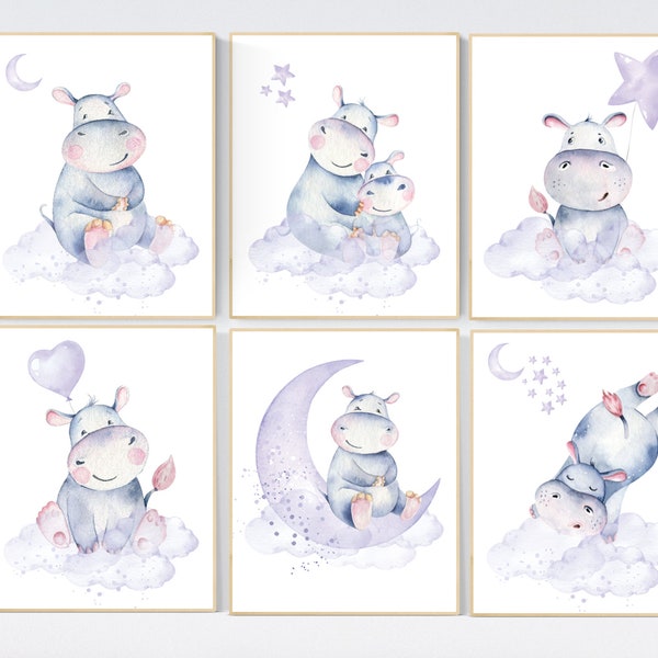 Hippo Nursery Etsy