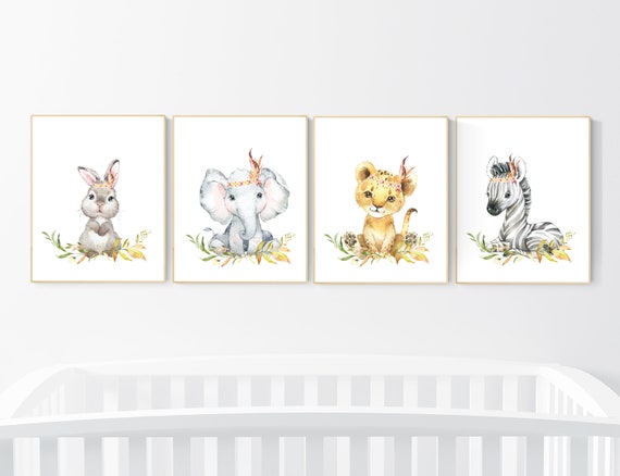 nursery woodland animal prints