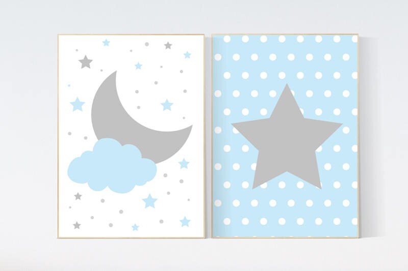 blue nursery accessories