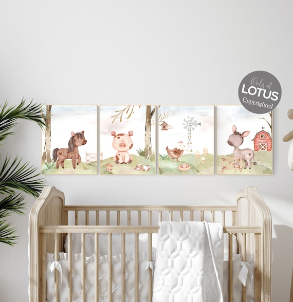 Lotus Nursery Prints